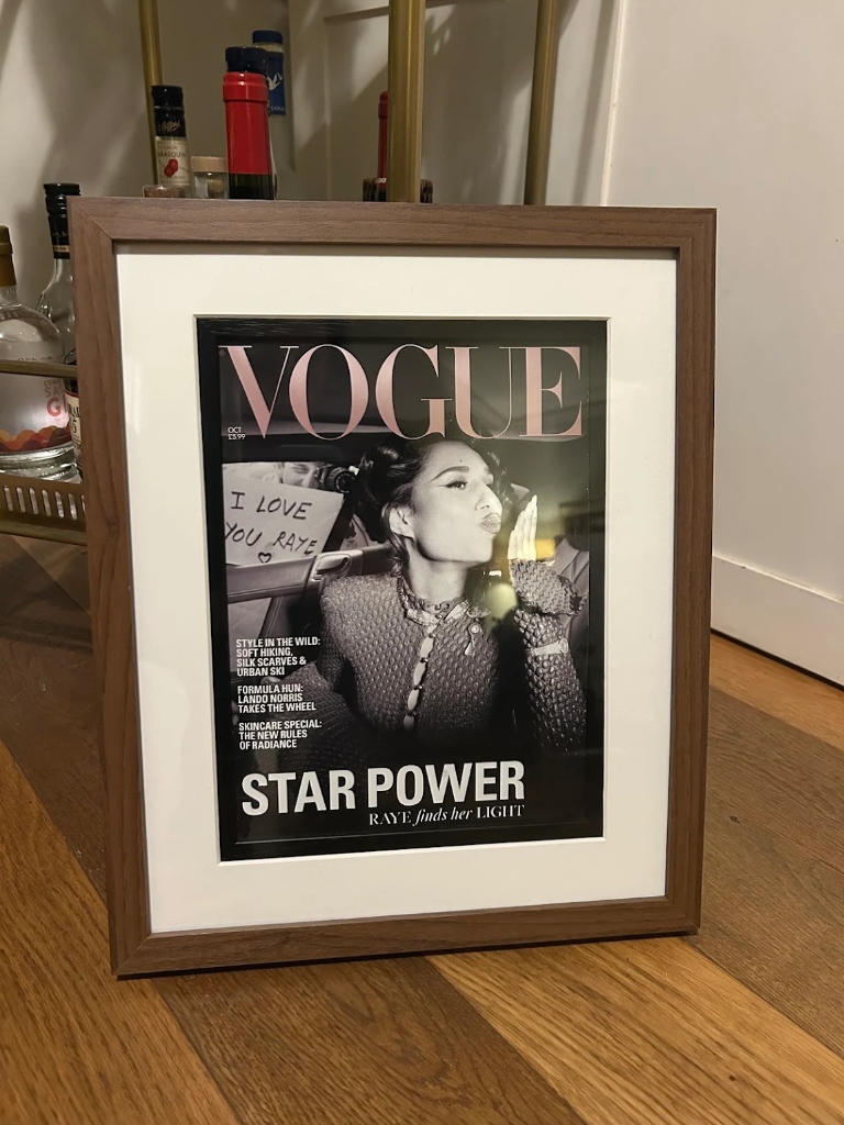 Framed Vogue Magazine
